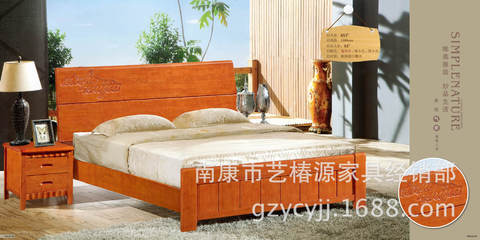 【實木家具 839款 臥室家具 1.8米實木床 橡木實木床】價格,廠家,圖片,床類,南康市藝椿源家具經(jīng)銷部-