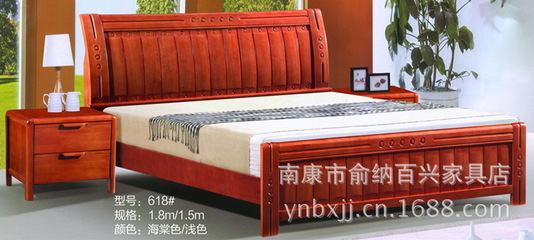 【工廠人氣款 現代家具高檔臥室家具實木家具 實木床進口橡木床813#】價格,廠家,圖片,床類,南康市俞納百興家具店-