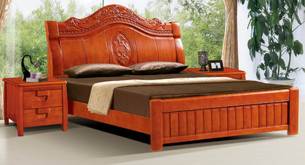 【069#實木床 廠家批發 物美價廉 江西南康】價格,廠家,圖片,床類,南康宣科家具廠-