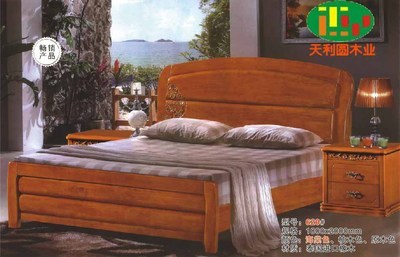 【620橡木床,批發南康實木床|特價床|白胚床|白坯家具】價格,廠家,圖片,床類,南康市天利圓木業廠-