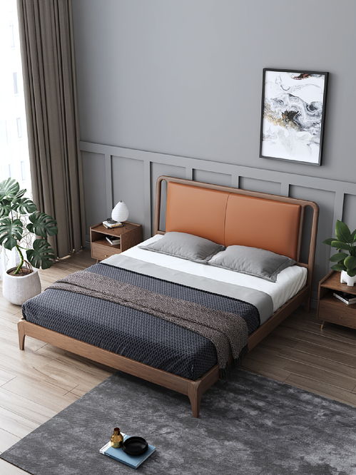 mfg家具電商產品渲染 實木床 總