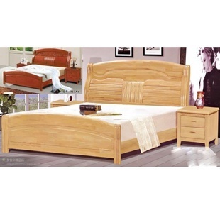 床類-大量供應(yīng)橡木床1.8米雙人床1.5米實(shí)木床813#-床類盡在阿里巴巴-南康.