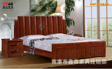 【供應(yīng) 中式套房系列實(shí)木床1358# 水曲柳系列成人床】?jī)r(jià)格,廠家,圖片,床類,南康市鑫森家具經(jīng)銷部-