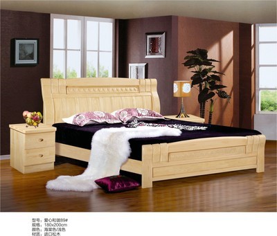 【【廠家直銷】南康實木床 1.8m進口松木大床 愛心和諧89# 品質保證】價格,廠家,圖片,床類,南康遠昌家具廠-
