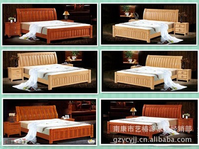 南康實木床經典之選 深度解析藝椿源802款1.8米田園實木床